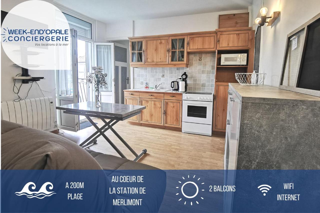 Appartement Le bord de plage Merlimont-Plage Buitenkant foto